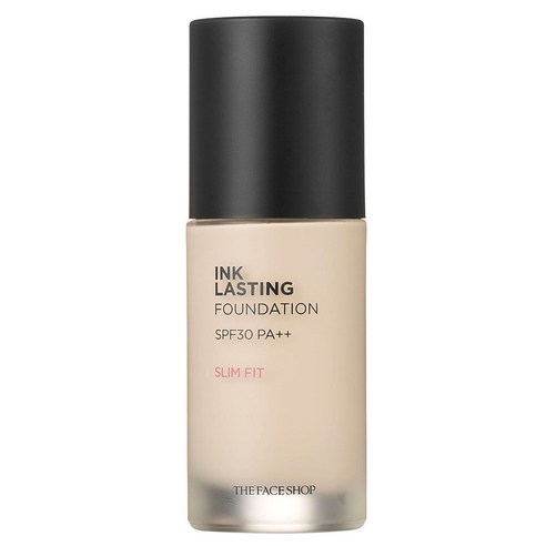 THE FACE SHOP Ink Lasting Foundation Slim Fit Calm Light Beige N201 SPF30  PA++ 30ml