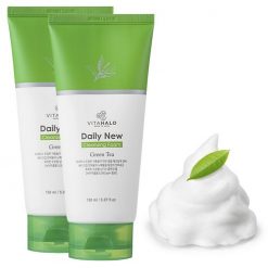 VITAHALO Daily New Jeju Green Tea Cleansing Foam 150ml x 2ea