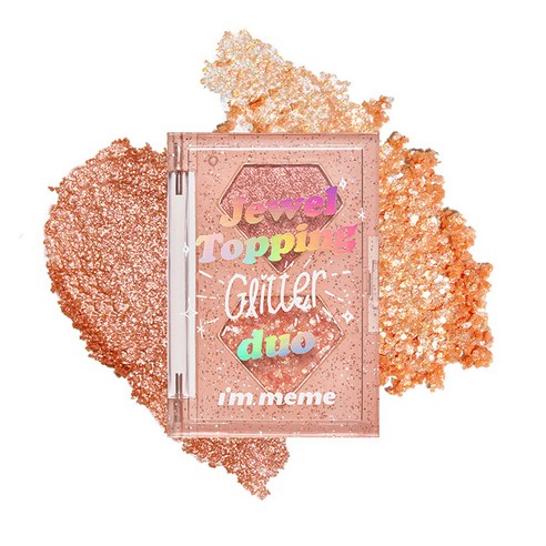 I'M MEME Jewel Topping Glitter Duo Coral Jewel no02 3g