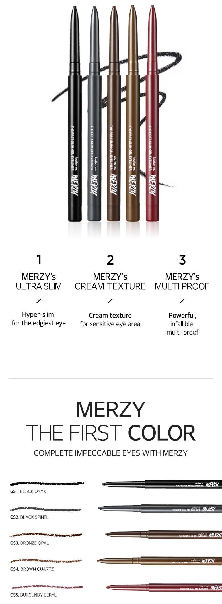 MERZY The First Slim Gel Eyeliner 1