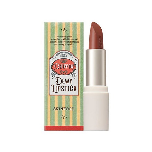 SKINFOOD Chiffon Dewy Lipstick Almond Brick no02 3.5g