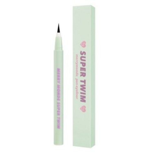 MERRY MONDE Super Twim Pen Eyeliner Vivid Black no01 0.5g