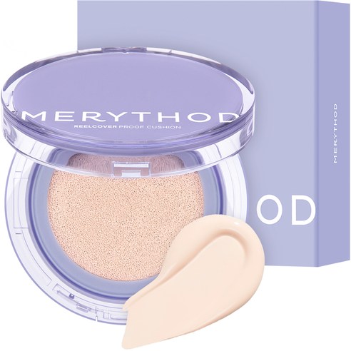 MERYTHOD Reel Cover Proof Cushion Foundation Pure Ivory 01 11g + Refill 11g