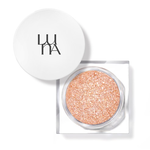 LUNA Glitter Lighting Up Formula Pot Pact Eyeshadow Champagne 03 4.2g
