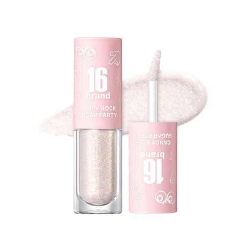 16BRAND 16 Candy Rock Sugar Party Liquid Eyeshadow Candy Sugar 3.3g