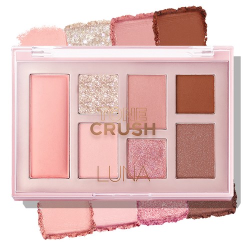 LUNA Tone Crush Eye Shadow Palette Blush Pink 02 9.9g