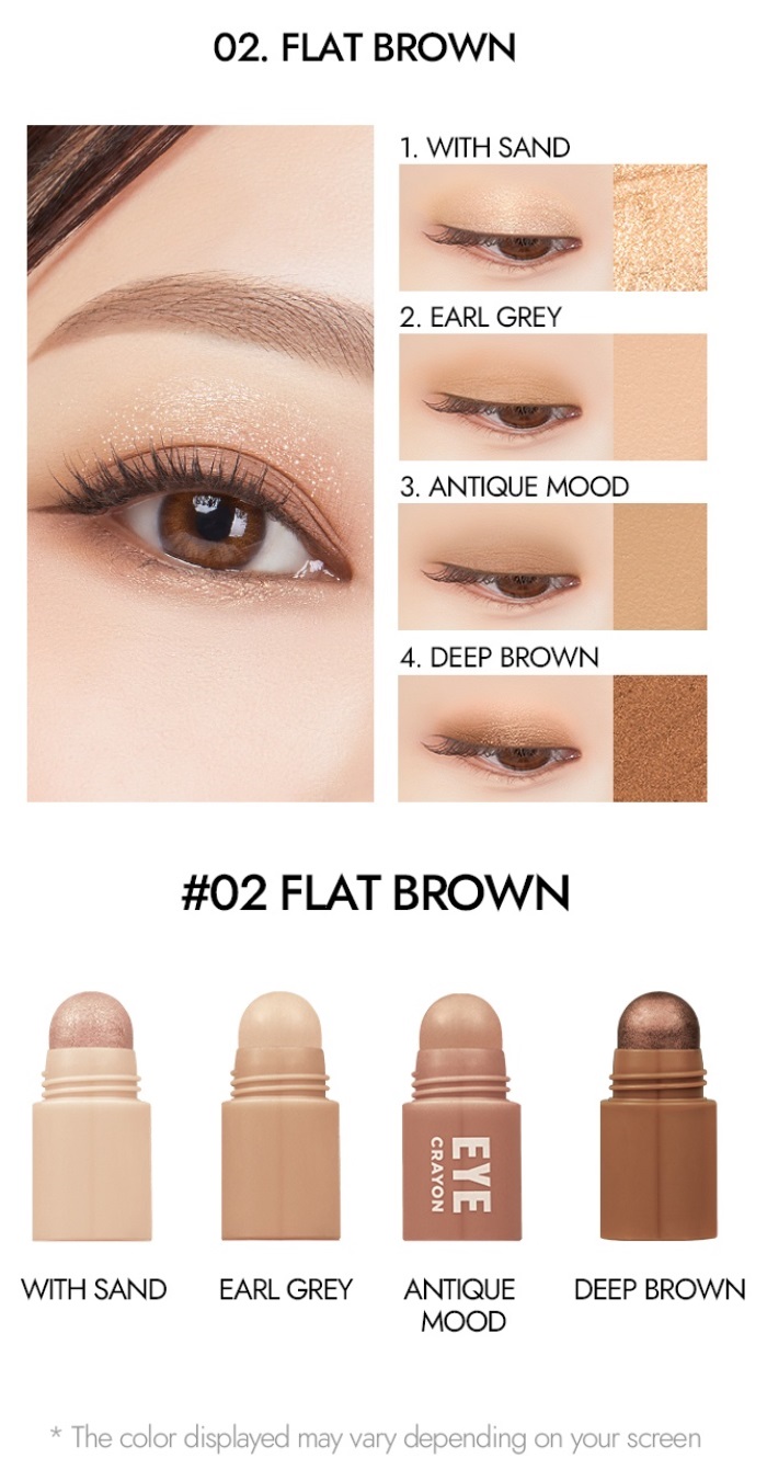 MERYTHOD Reeledge Eye Crayon Flat Brown 02