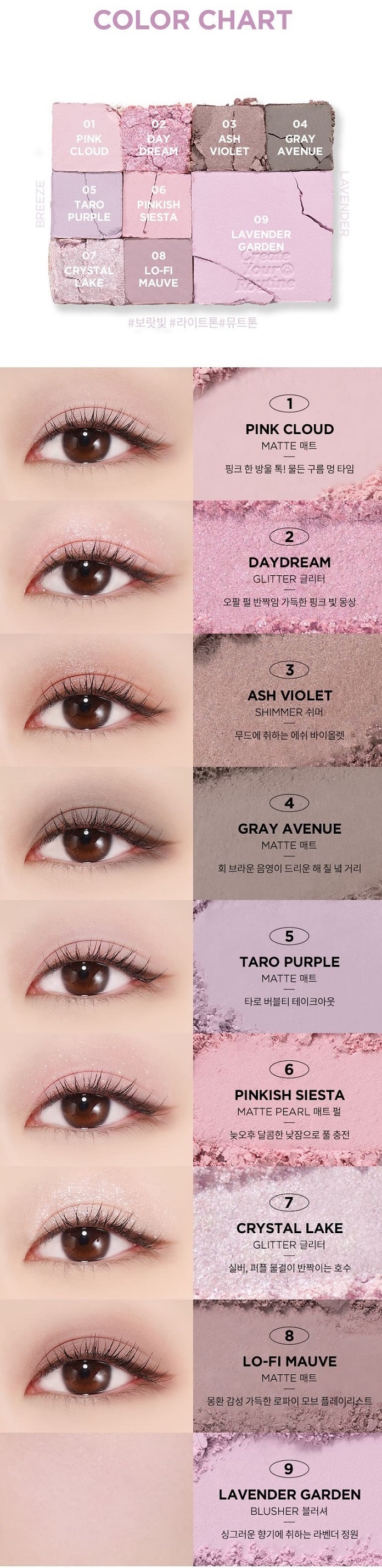 MERZY your Routine Eye Palette Lavender Breeze 02