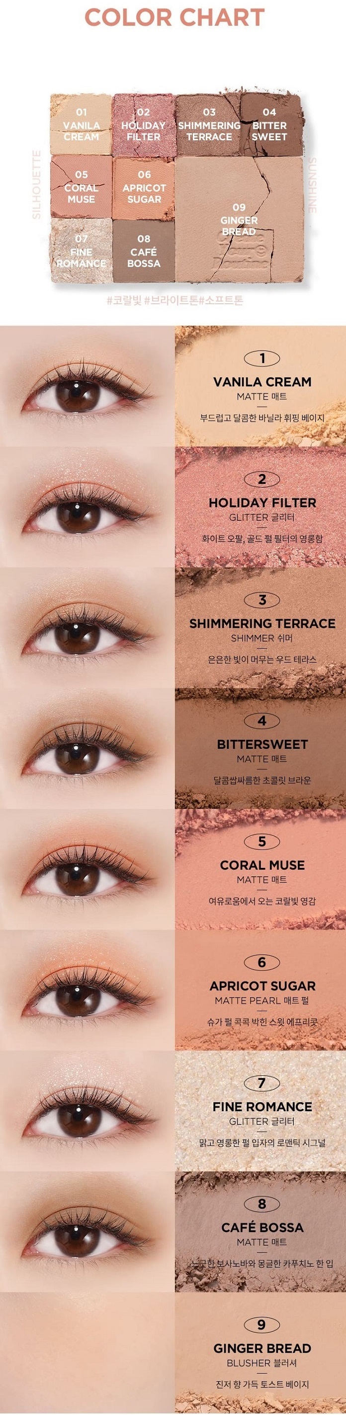 MERZY your Routine Eye Palette Sunshine Silhouette 01
