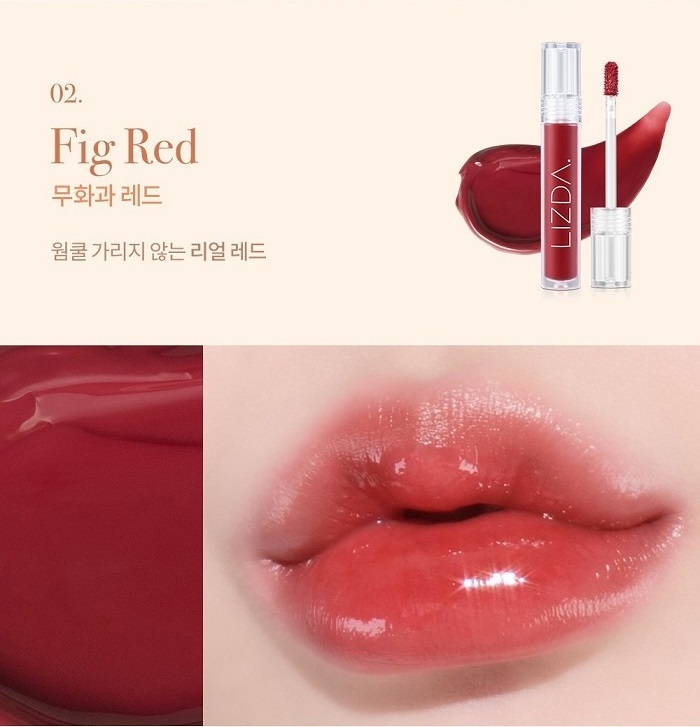 LIZDA Glow Fit Water Tint Fig Red 02