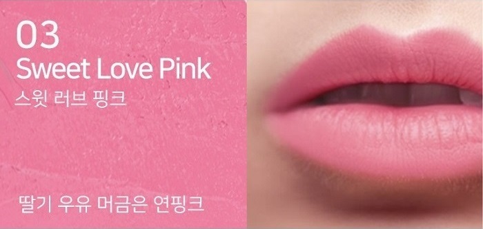 NATINDA Art In Black Lipstick Sweet Love Pink 03