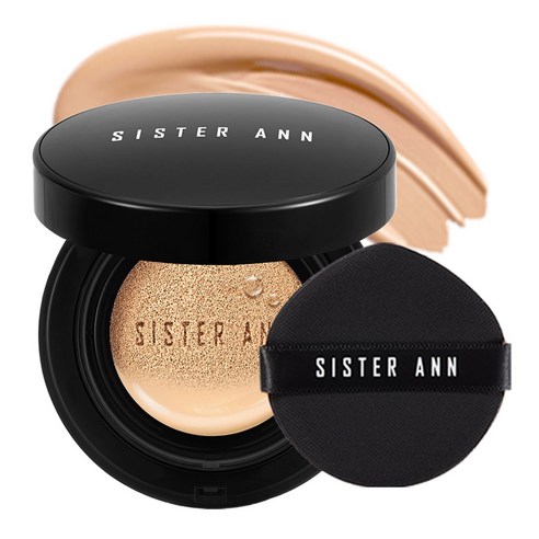 SISTER ANN Smart Fit Cover Cushion Sand Beige no25 SPF50+ PA+++ 15g