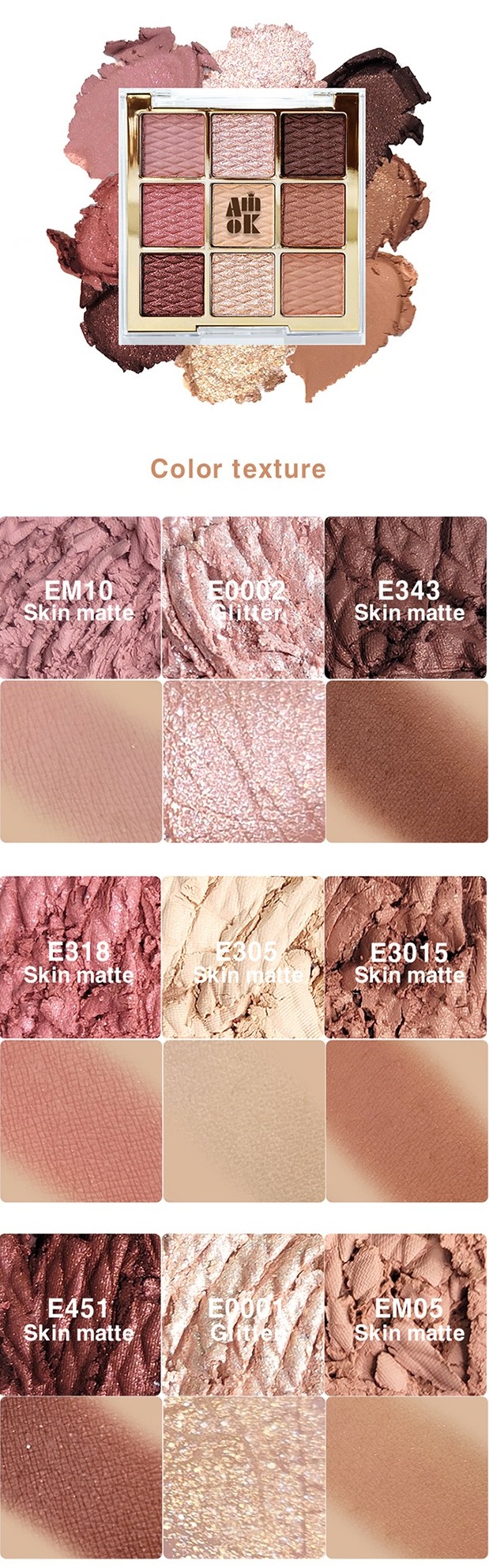 AMOK Soft Clay Beam Eye Shadow Jelegant Glow 01