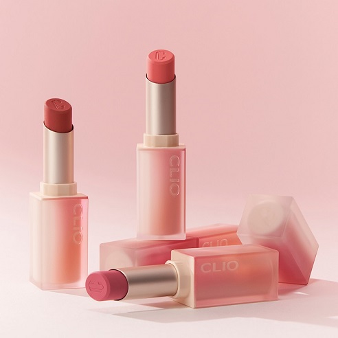 CLIO Chiffon Mood Lip Ever Coral Almond Up Cup of Red 3.2g