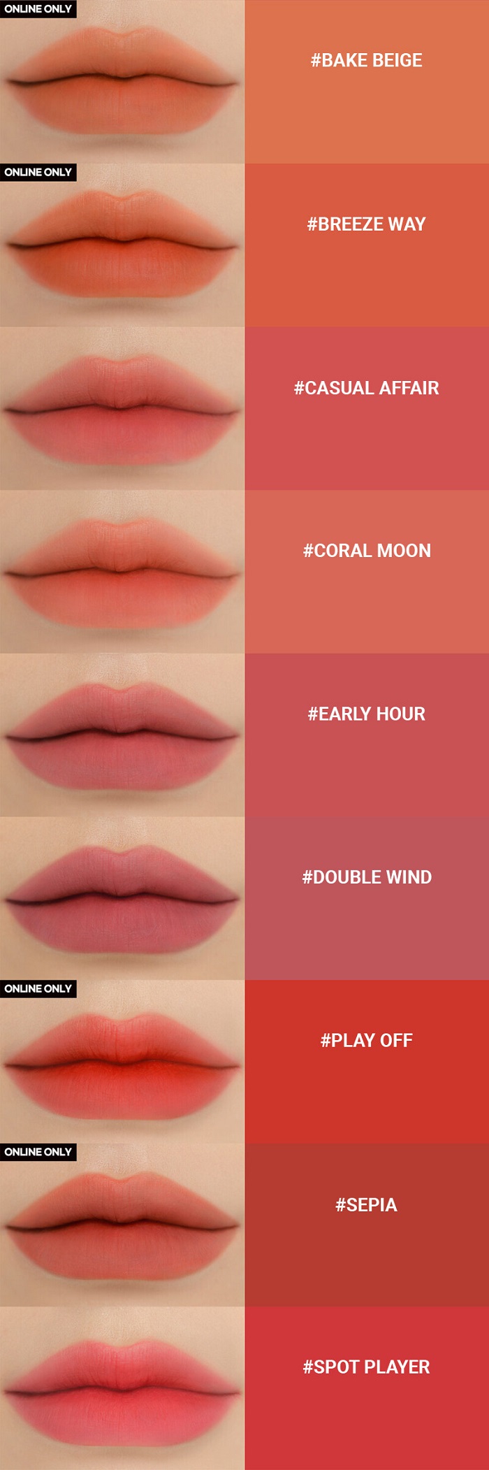 3CE Blur Water Tint Coral Moon 4.6g 2