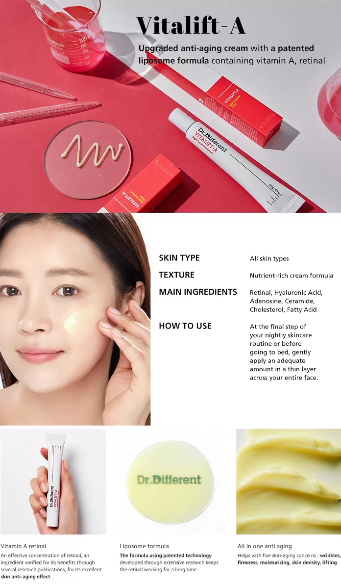DR.DIFFERENT Vitalift-A Night Treatment Cream