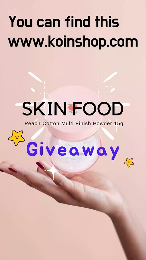 Giveaway from the homepage: SKIN FOOD Peach Cotton Multi Finish Powder 15g 2