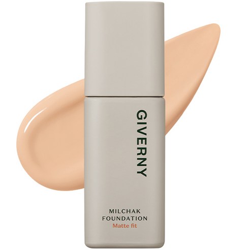 GIVERNY Milchak Matte Fit Foundation Natural Beige 22NW 30ml