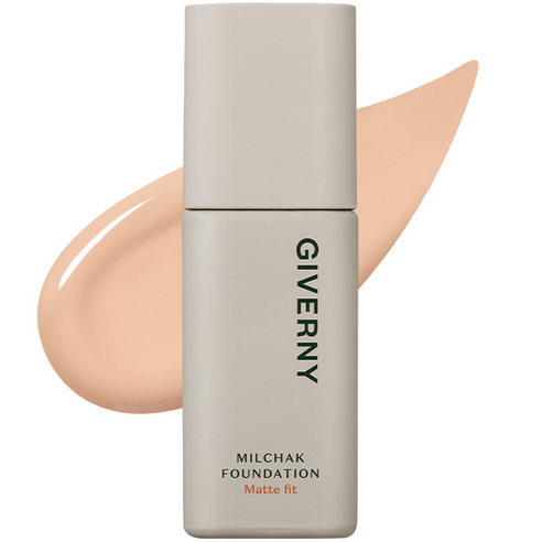 GIVERNY Milchak Matte Fit Foundation Rosy Beige 22C 30ml