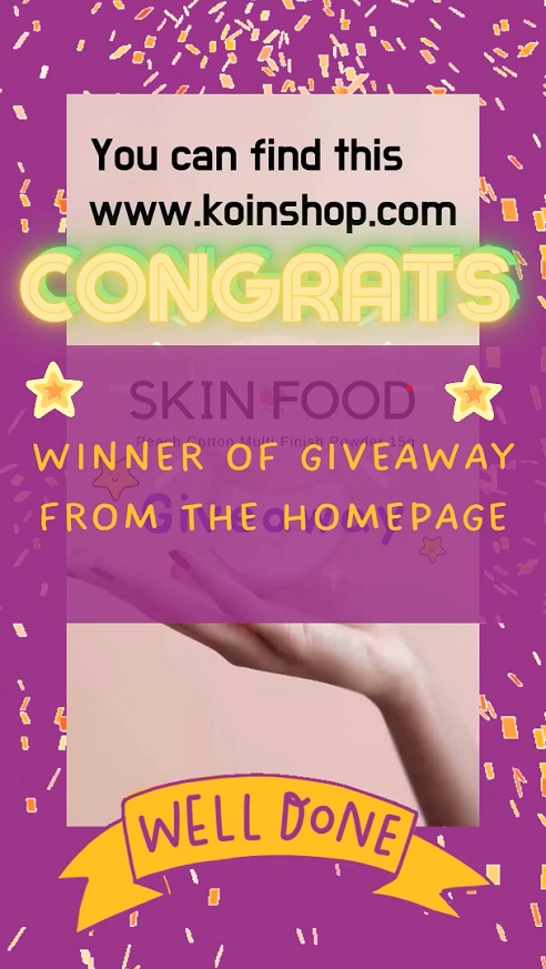 Winners of Giveaway from Homepage: SKIN FOOD Peach Cotton Multi Finish Powder 15g 3