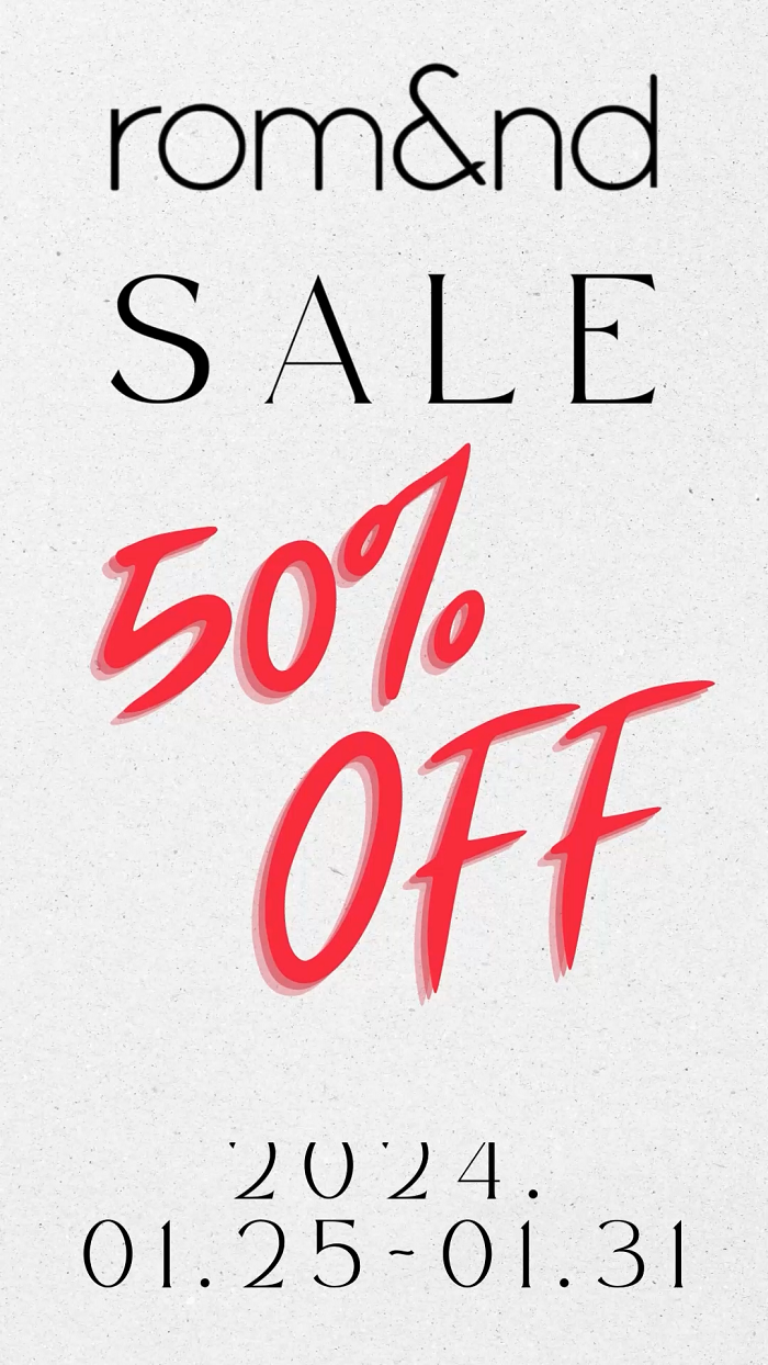 Brand Sale Romand 50% OFF 2024.01.25 ~ 01.31 9