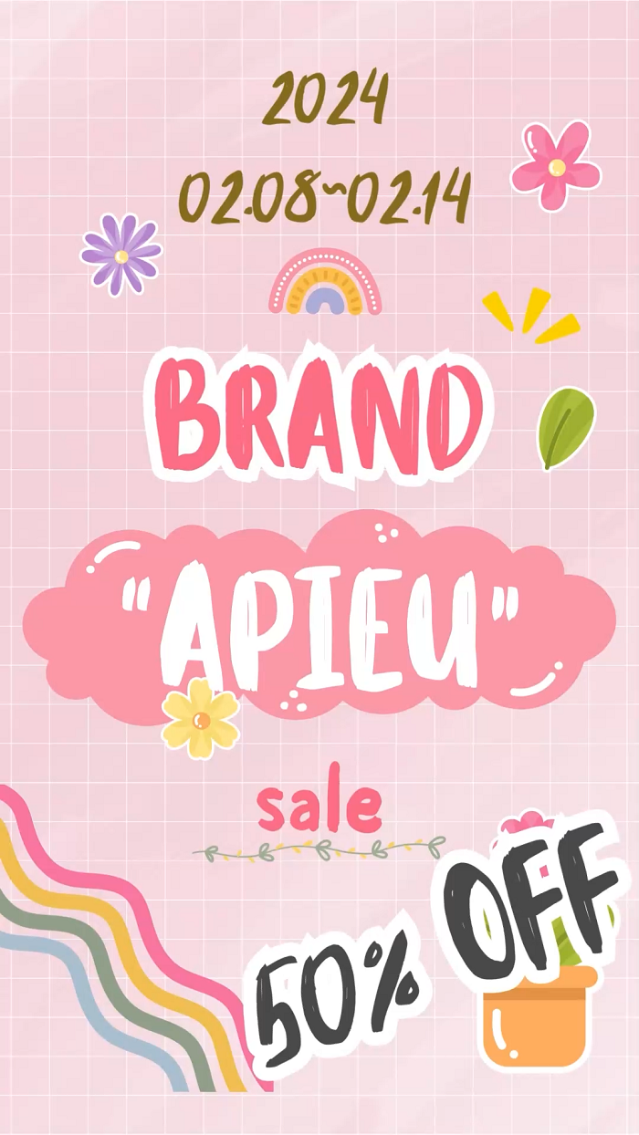 Brand Sale APIEU 50% OFF 2024.02.08 ~ 02.14 4
