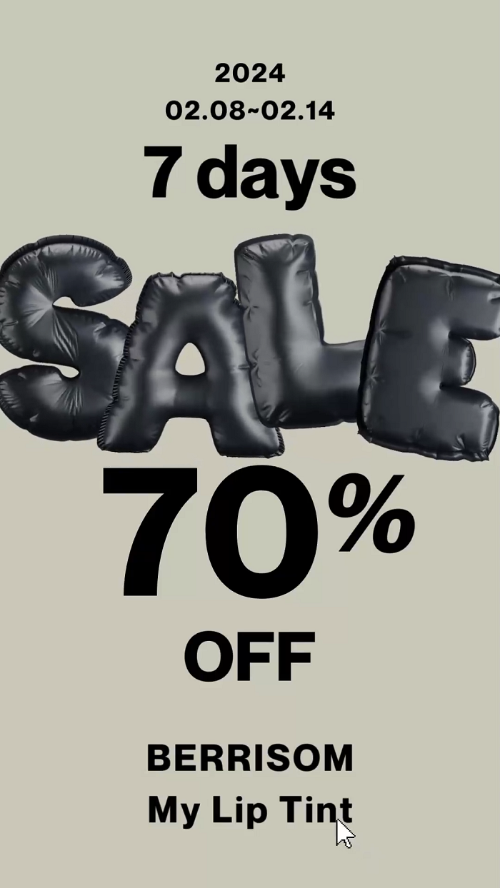 7days Sale 70% OFF: 2024.02.08 - 02.14 5