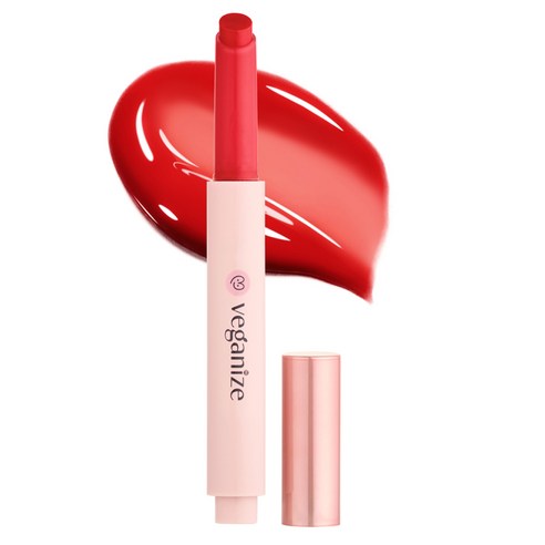 VEGANIZE Collagen Lip Glass Balm Camellia Red 01 1.8g