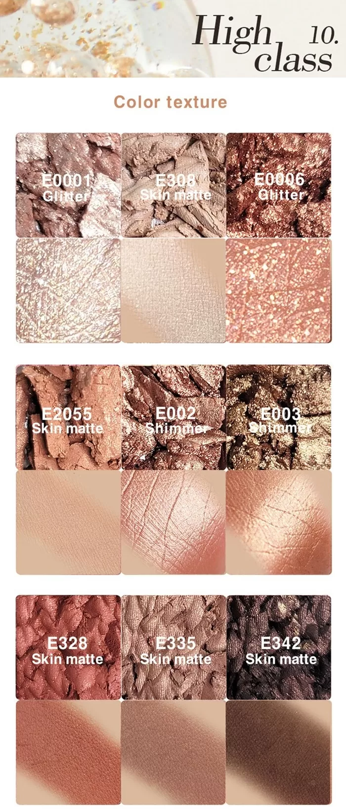 AMIOK Soft Clay Beam Eye Shadow 9.9g AMIOK Soft Clay Beam Eye Shadow High Class 10