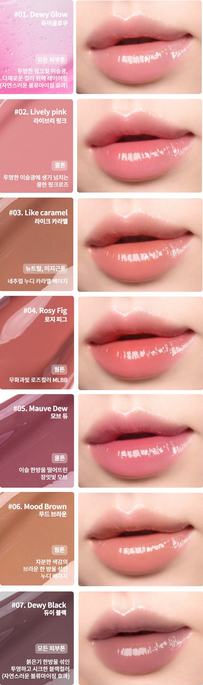 HEART PERCENT Dote On Mood Dewy Melting Lipstick 1.5g