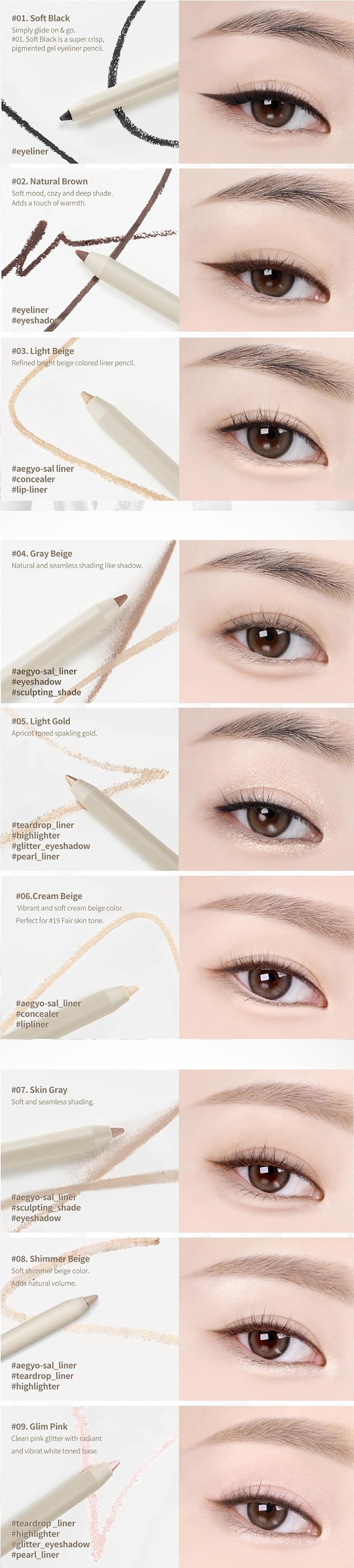 HEART PERCENT Dote on Mood Gel Eyeliner Pencil