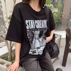 ON KSTYLE Hip Mood Graphic Oversized Tee