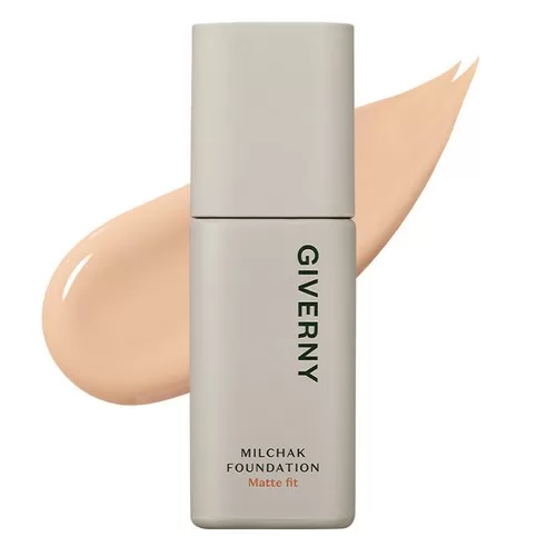 GIVERNY Milchak Matte Fit Foundation Light Beige 21NW 30ml