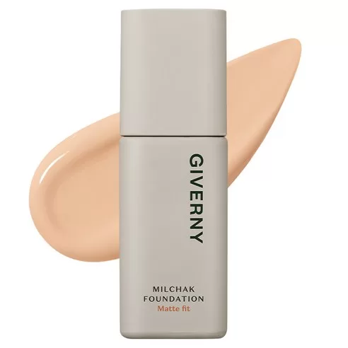GIVERNY Milchak Matte Fit Foundation Natural Beige 22NW 30ml