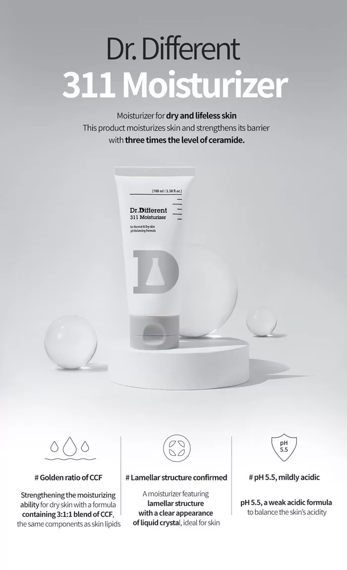 DR.DIFFERENT 311 Moisturizer 1
