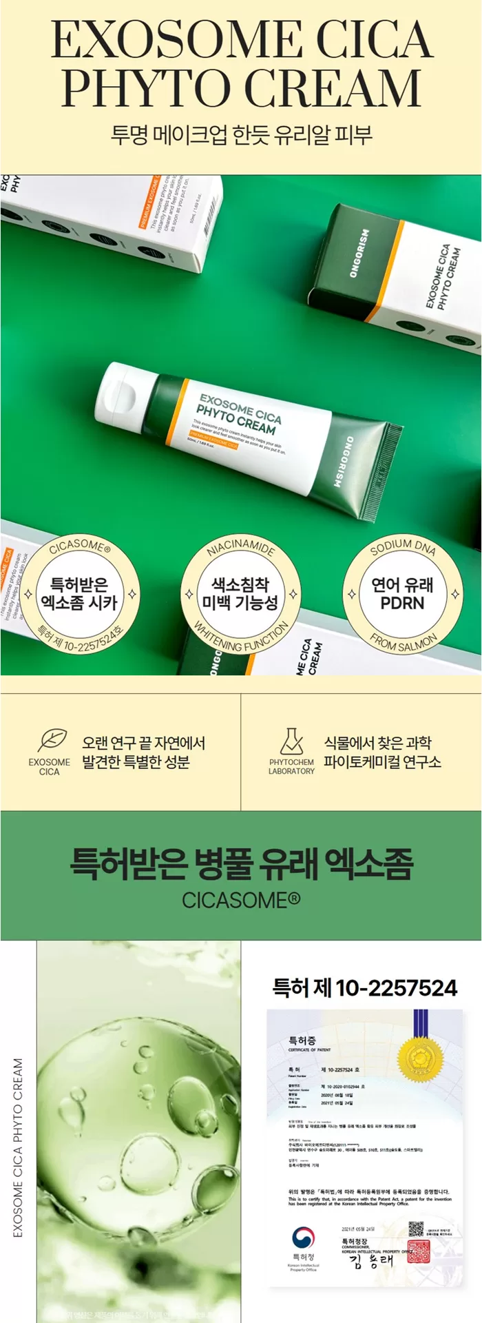 ONGORISM Exosome Cica Phyto Cream 1