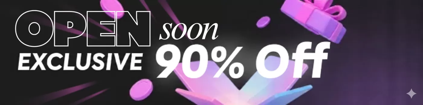 exclusive 90% Off banner - 20251229